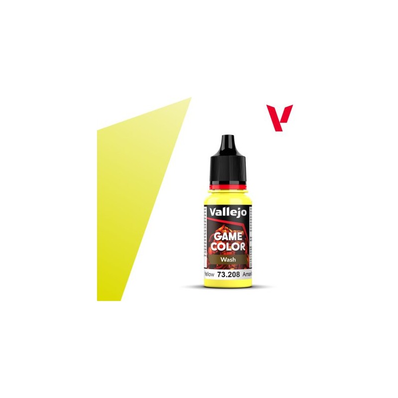 Vallejo Game Color Wash Lavado Amarillo 73 208