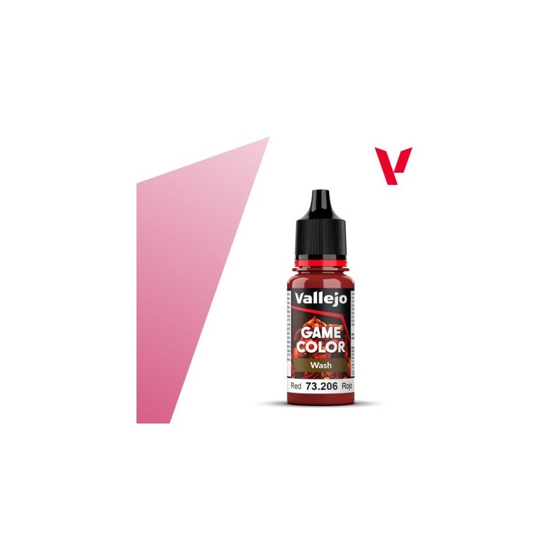 Vallejo Game Color Wash Lavado Rojo 73 206 Vallejo Game Color Wash Lavado Rojo 73 206