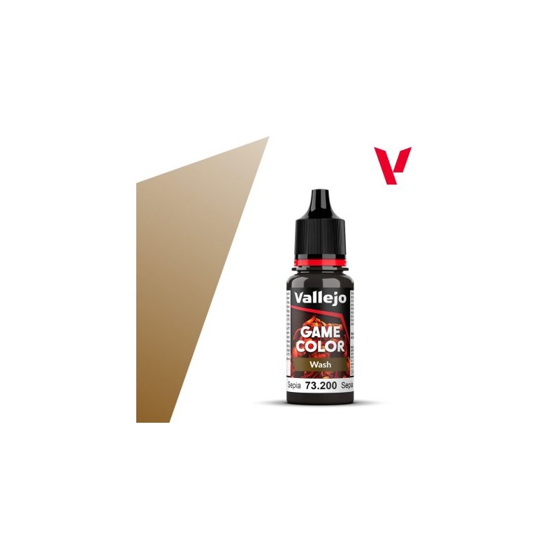 Vallejo Game Color Wash Lavado Sepia 73 200 Vallejo Game Color Wash Lavado Sepia 73 200