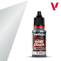 Vallejo Game Color Metallic Plata 72 052