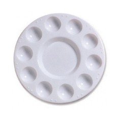 Paleta plástico redonda 11 pocillos 17cm Talens