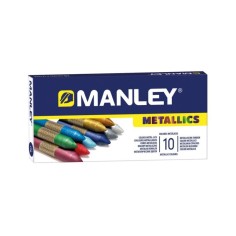Caja 10 ceras Metálicas Manley