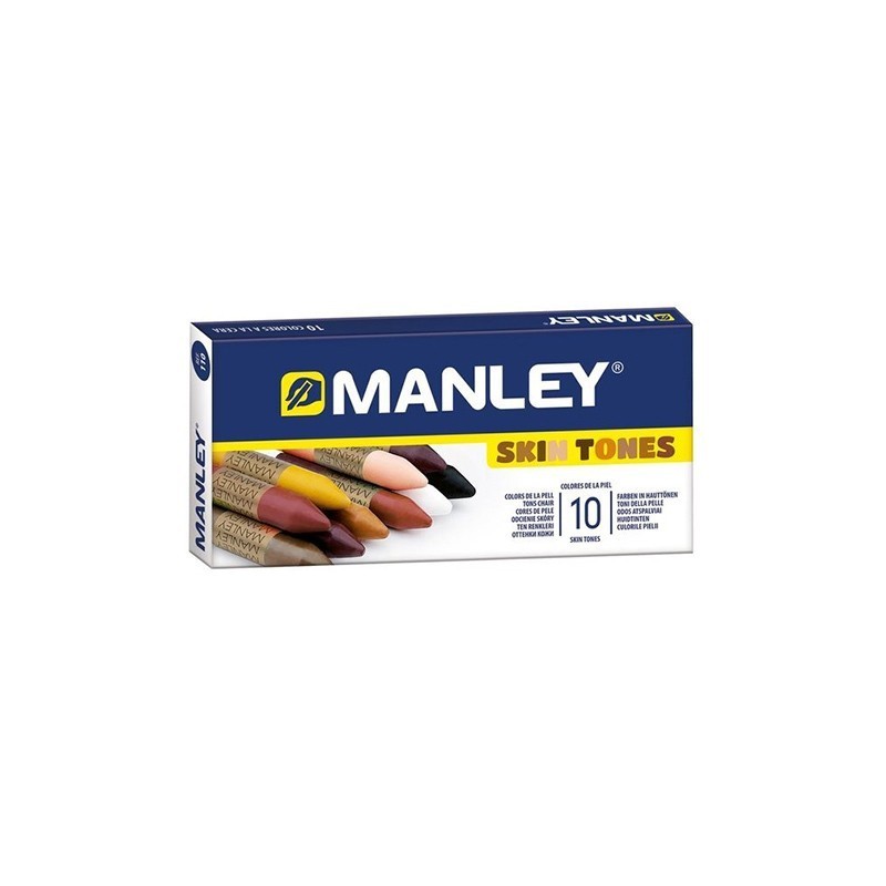 Caja 10 ceras Tonos Piel Manley