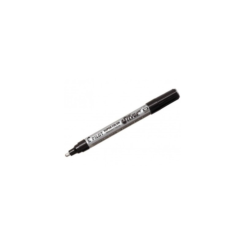 Rotulador Supercolor Pilot Medio Plata