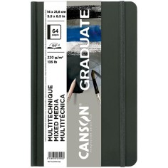 Cuaderno Canson Graduate Mix Media A5 gris