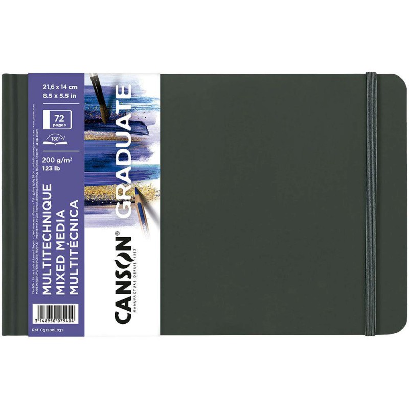 Cuaderno Canson Graduate Mix Media A5 apaisado