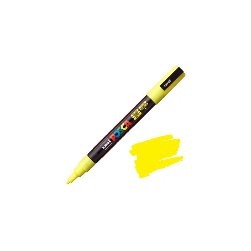 Rotulador acrílico Posca PC-3M Amarillo