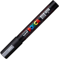 Rotulador acrílico Posca PC-5M Plata