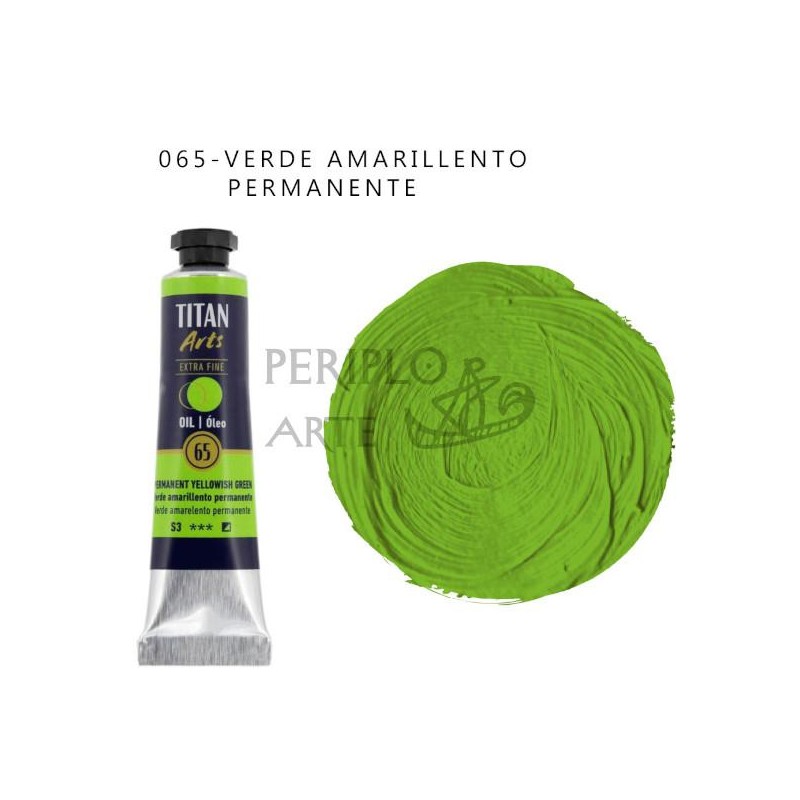 Óleo Titan Arts 20ml Verde Amarillento Per  65