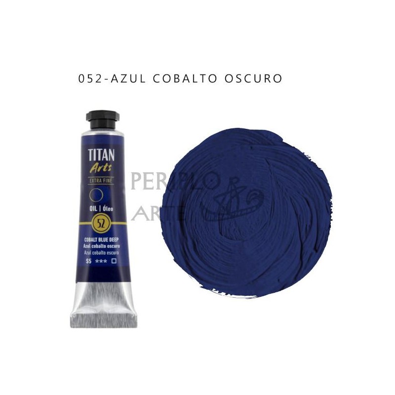 Óleo Titan Arts 20ml Azul Cobalto Oscuro 52