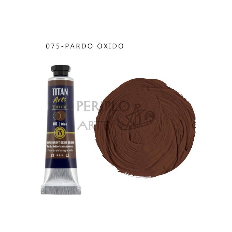 Óleo Titan Arts 20ml Pardo Óxido Transparente 75
