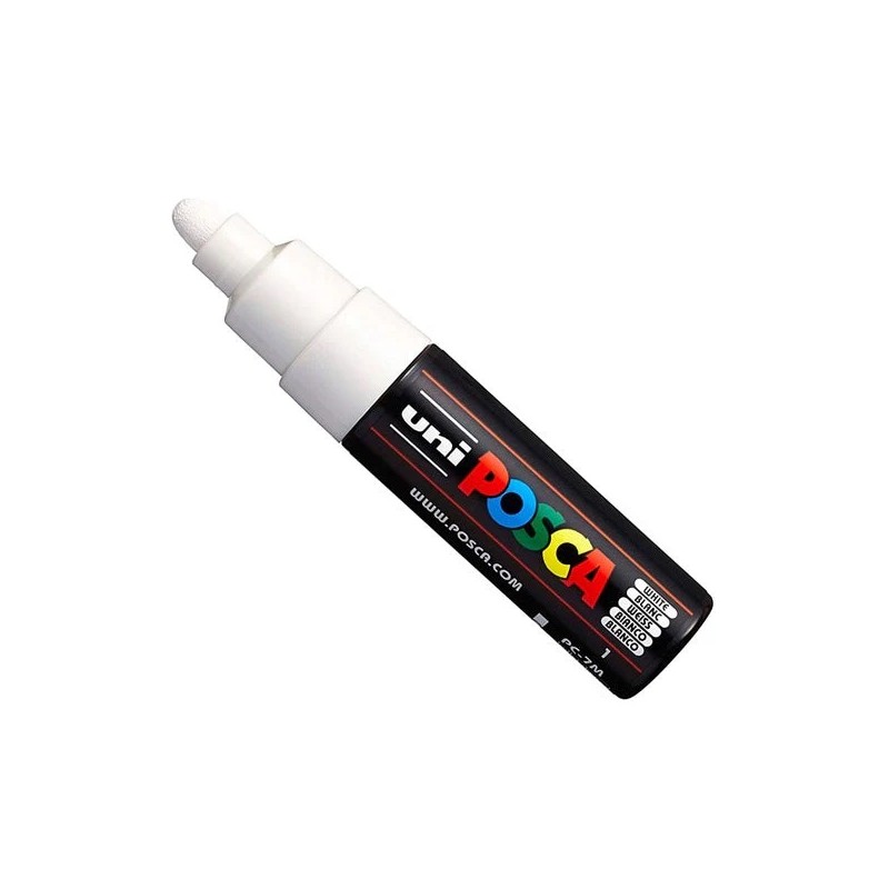 Rotulador acrílico Posca PC-7M Blanco