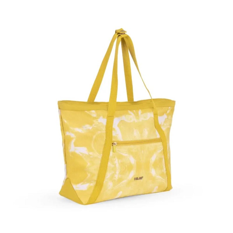 Bolso shopper grande Milan lava amarillo