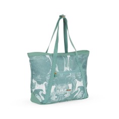 Bolso shopper grande Milan lava verde