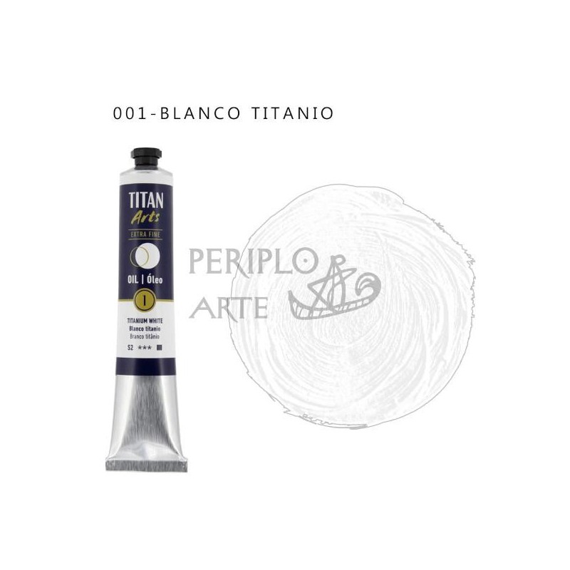 Óleo Titan Arts 60ml Blanco Titanio 1