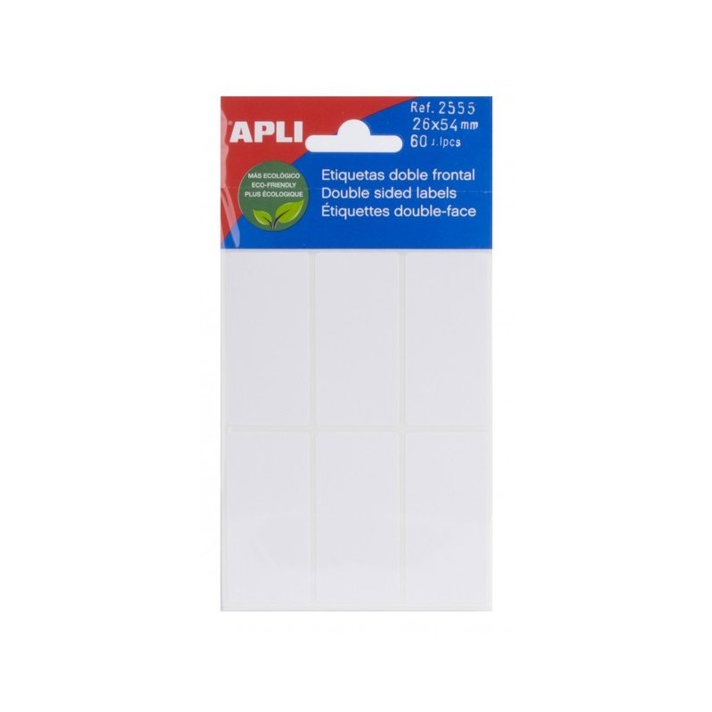 Etiquetas adhesivas APLI 34x67mm 30 uds