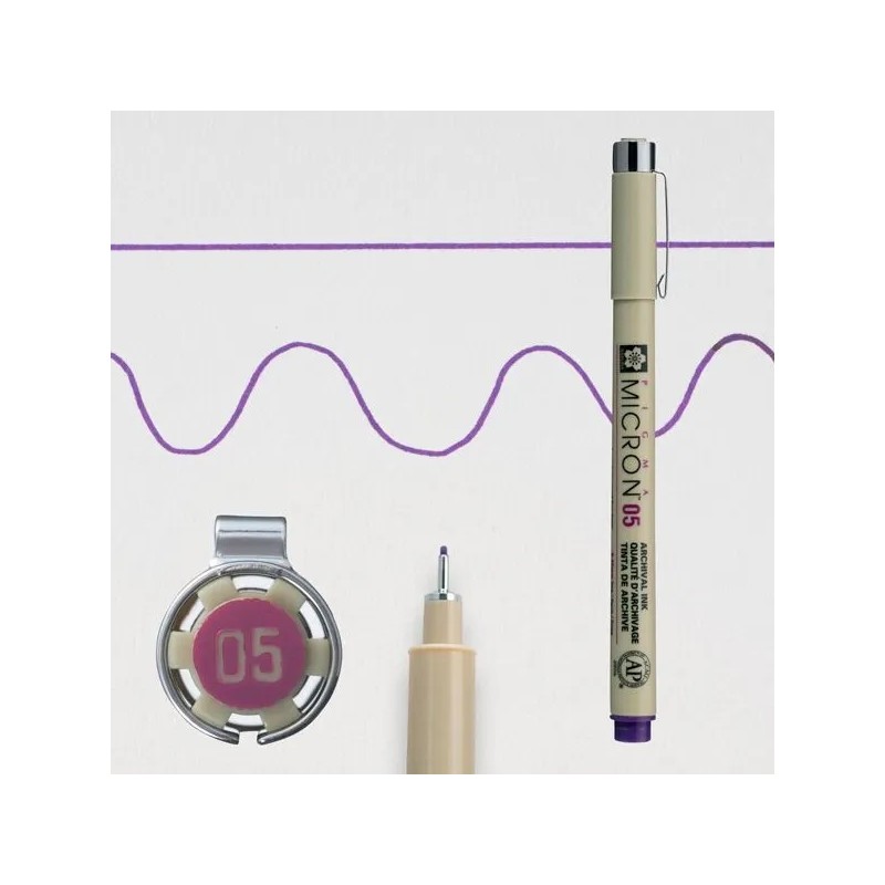 Rotulador calibrado Sakura Pigma Micron 05 Violeta