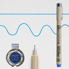 Rotulador calibrado Sakura Pigma Micron 05 Azul
