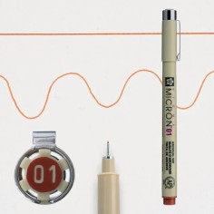 Rotulador calibrado Sakura Pigma Micron 05 Marrón