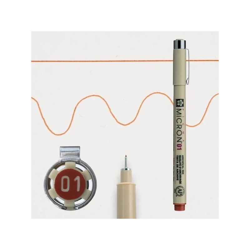 Rotulador calibrado Sakura Pigma Micron 05 Marrón