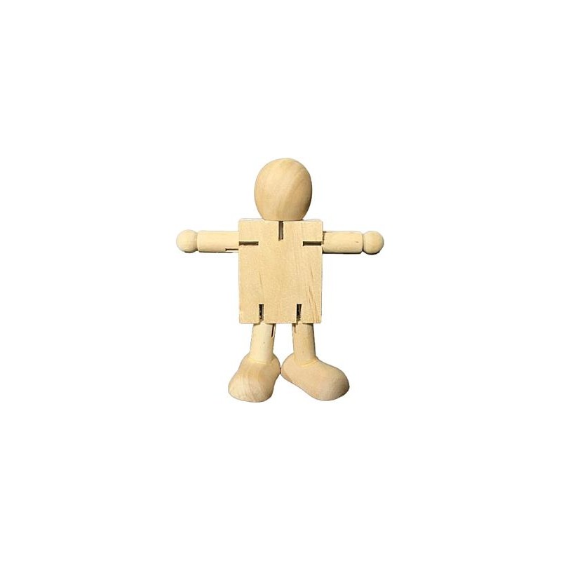 Maniquí Articulado Robot madera 11cm