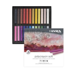 Caja 24 tizas pastel suaves Lyra