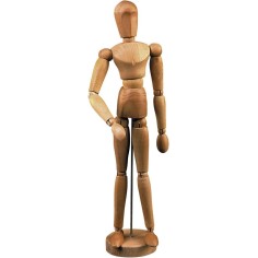 Maniquí articulado madera magnético 30cm
