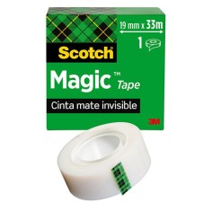 Cinta adhesiva invisibre Scotch Magic 19mmx33m