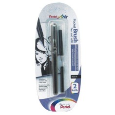 Rotulador pincel Pocket Brush Pentel  2 recargas