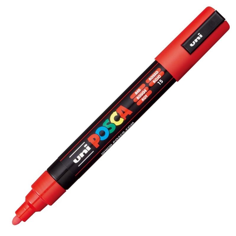 Rotulador acrílico Posca PC-3M Rojo