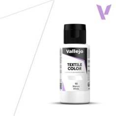 Pintura para textil Vallejo 60ml Blanco 10