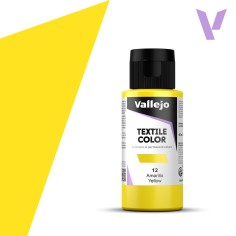 Pintura para textil Vallejo 60ml Amarillo 12