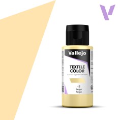 Pintura para textil Vallejo 60ml Beige 15