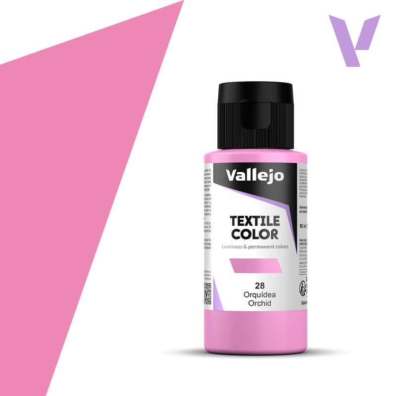 Pintura para textil Vallejo 60ml Orquídea 28