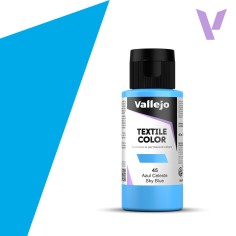 Pintura para textil Vallejo 60ml Azul Celeste 45