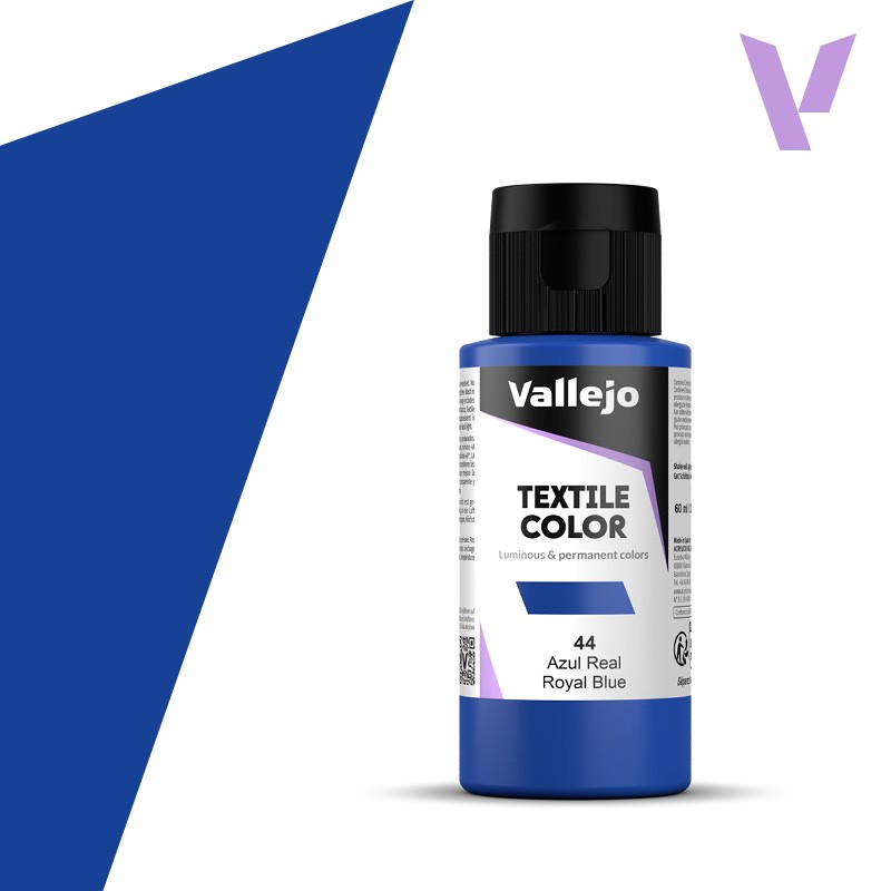 Pintura para textil Vallejo 60ml Azul Real 44