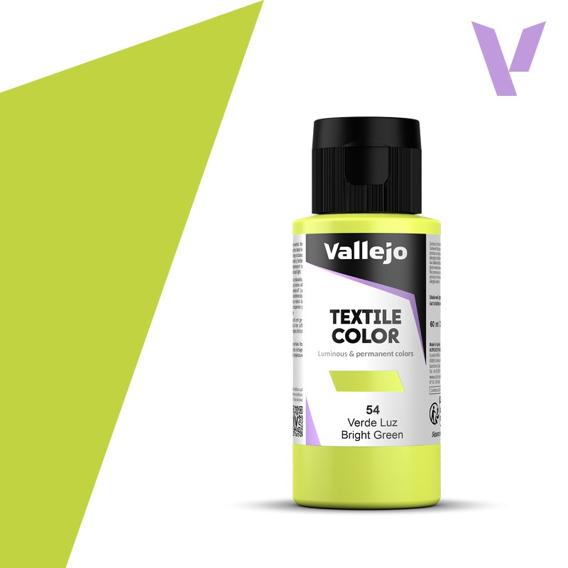 Pintura para textil Vallejo 60ml Verde Luz 54