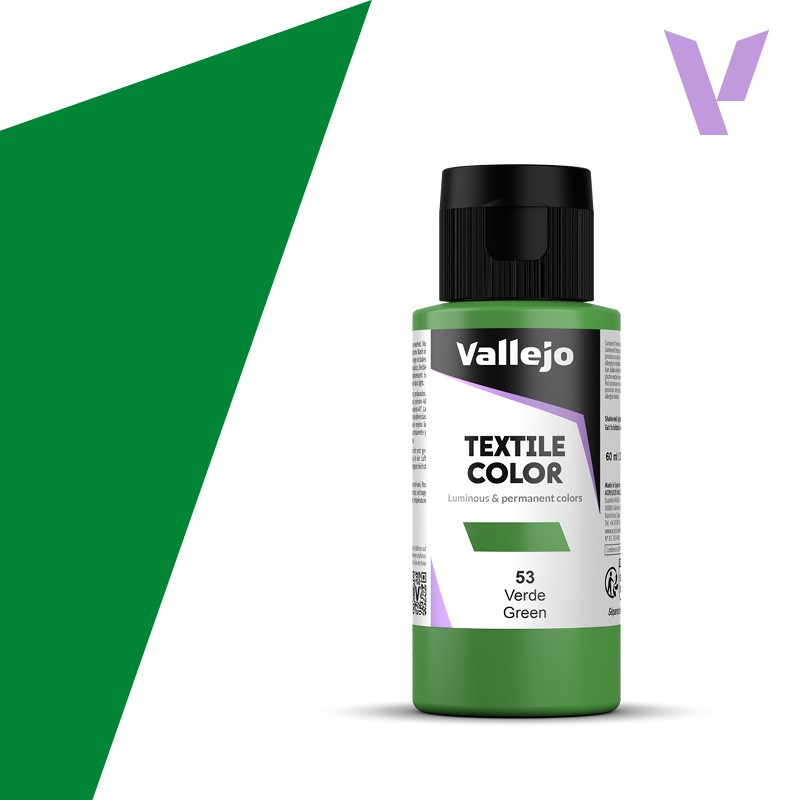 Pintura para textil Vallejo 60ml Verde 53