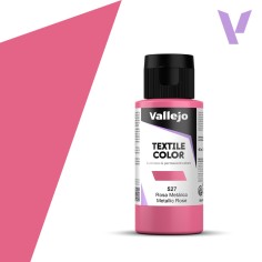 Pintura para textil Vallejo 60ml Rosa Met  527