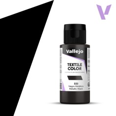 Pintura para textil Vallejo 60ml Negro Met  550