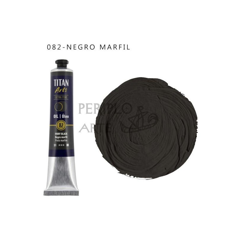 Óleo Titan Arts 60ml Negro Marfil 82
