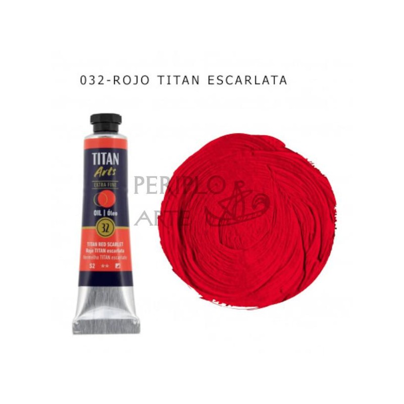 Óleo Titan Arts 20ml Rojo Escarlata 32