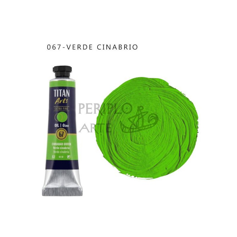 Óleo Titan Arts 20ml Verde Cinabrio 67