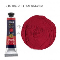 Óleo Titan Arts 20ml Rojo Titan Oscuro 36