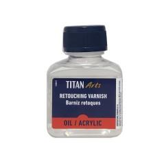 Barniz de retoque óleo acrílico 100ml Titan Arts
