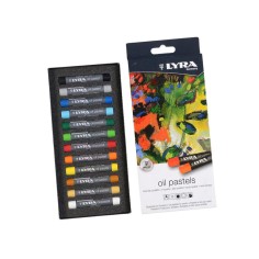 Caja 12 pasteles al óleo Lyra