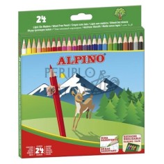 Caja 24 lápices de color Alpino