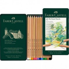 Estuche 12 lápices pastel Pitt Faber-Castell