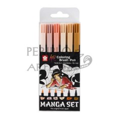 Set 6 rotuladores Koi Coloring Brush Pen Manga