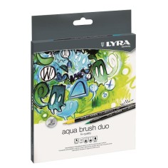 Caja 12 rotuladores Aqua Brush Duo Lyra